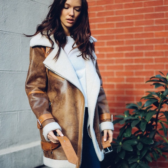 avec les filles aviator jacket